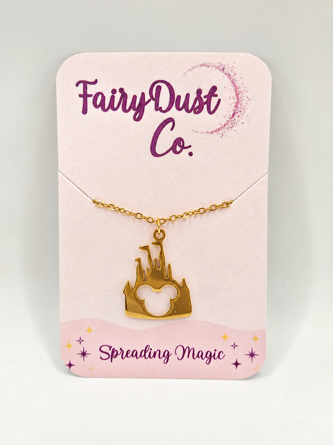Magical Castle Necklace: Gold