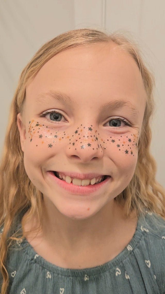 Enjoy your Sparkles for up to 3 days! Remove gently with makeup remover.