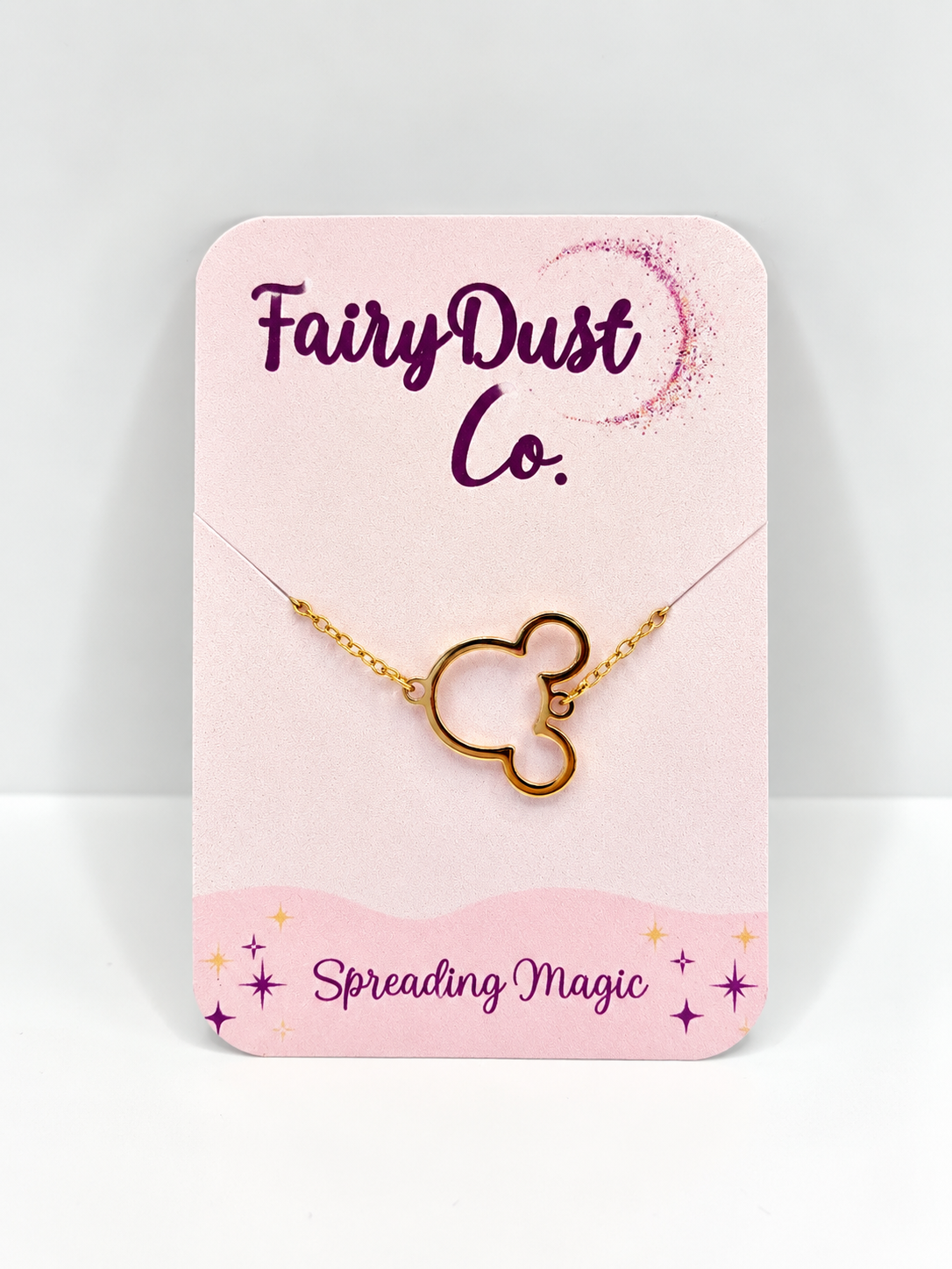 Mickey Silhouette Bracelet: Gold