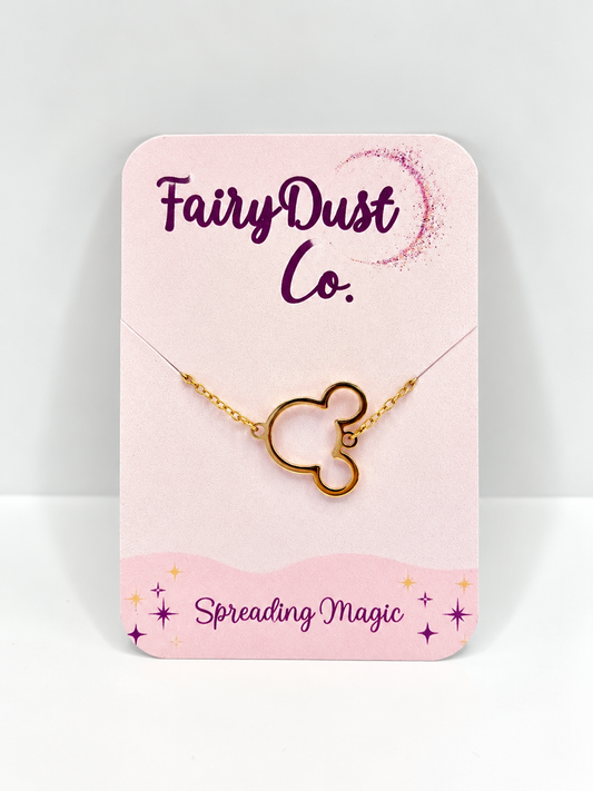 Mickey Silhouette Bracelet: Gold