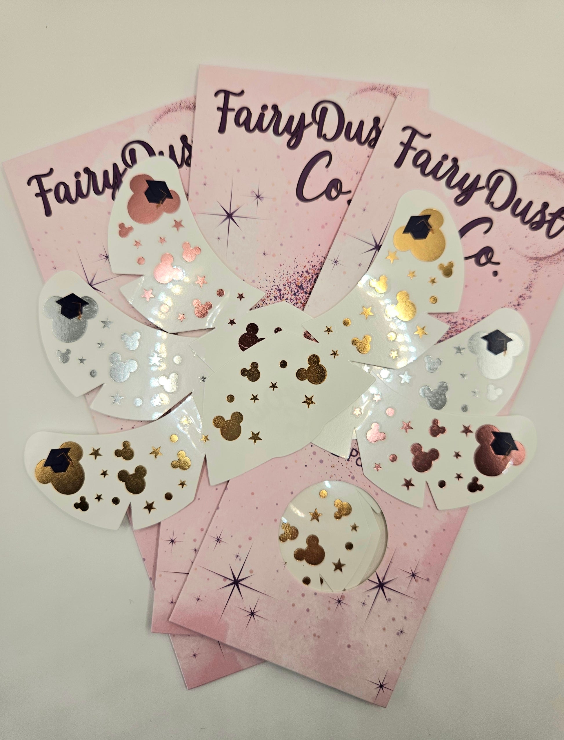 graduation mouse temporary tattoos