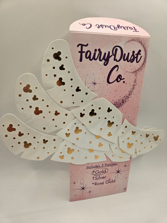 Mouse Face Sparkles-Gold